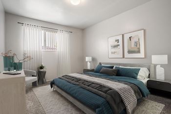 Expansive bedrooms